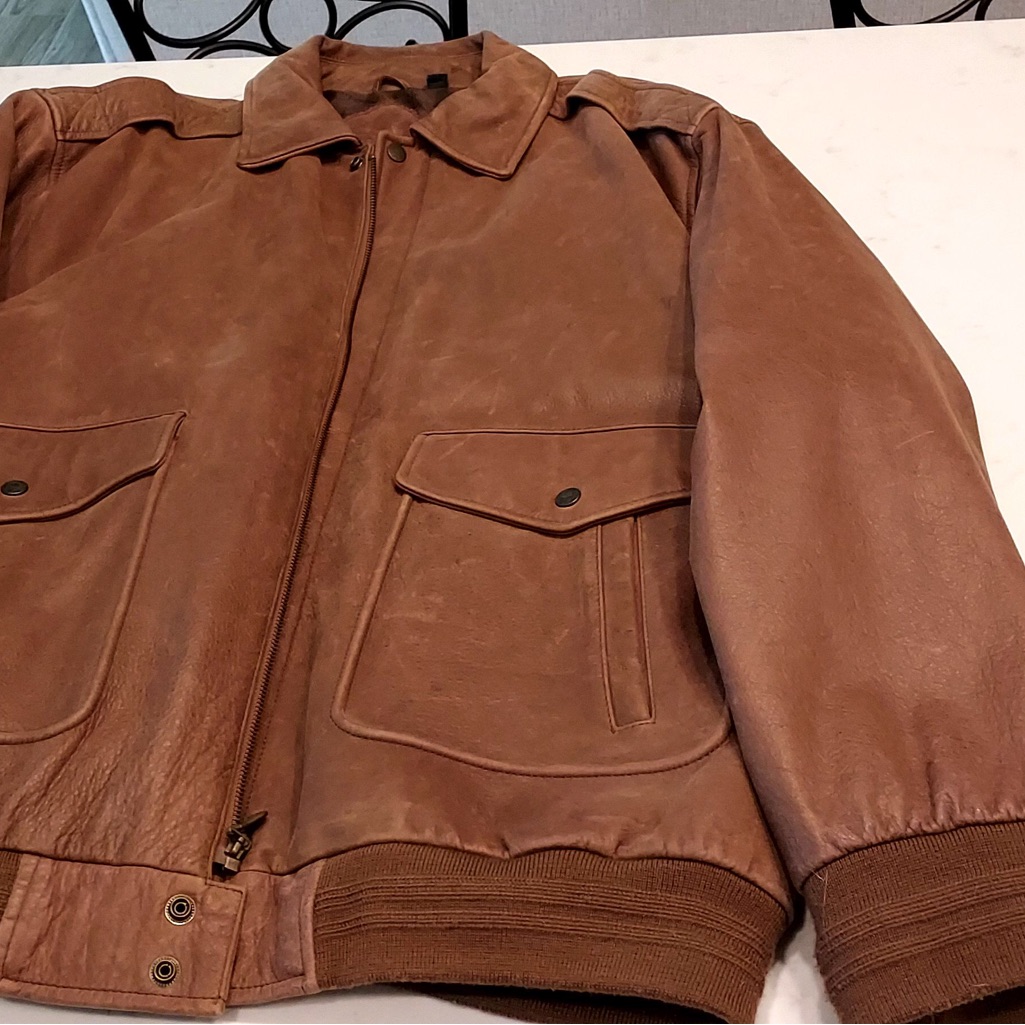 Roundtree And Yorke Leather Jacket